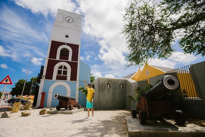 Aruba Downtown Historic and Cultural Walking Tour - Wilhelmina Park adds statues and iguanas