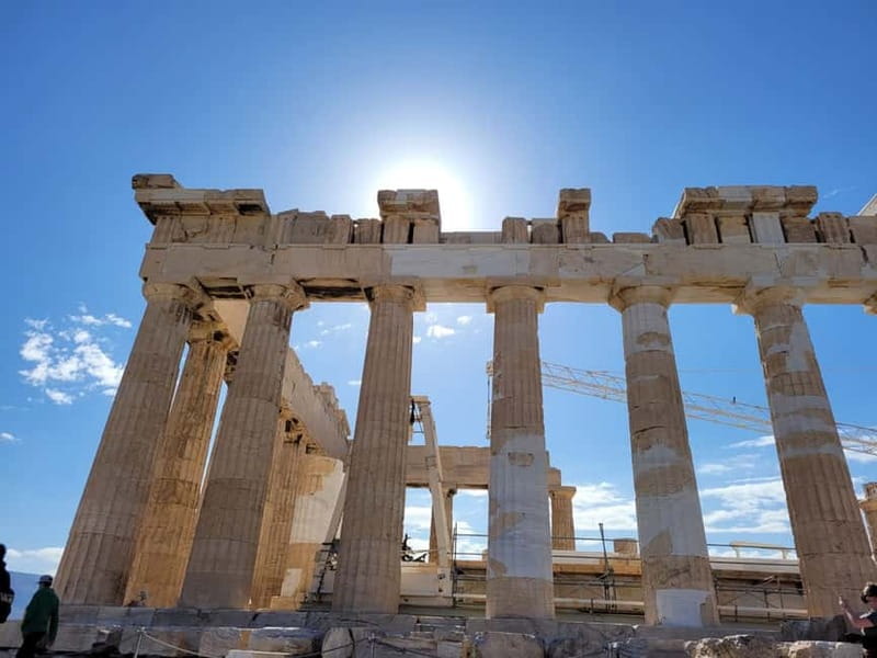 Athens: Acropolis and Parthenon Guided Walking Tour - The Parthenon and the view over Athens