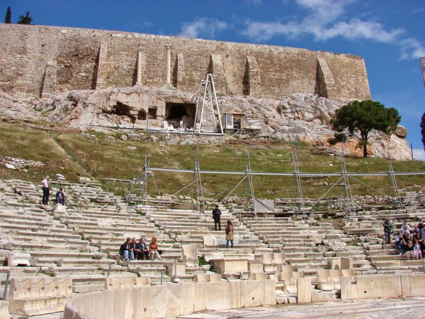 Athens: The Acropolis Walking Group Tour with a French Guide - The Odeon of Herodes Atticus and the hill’s living past