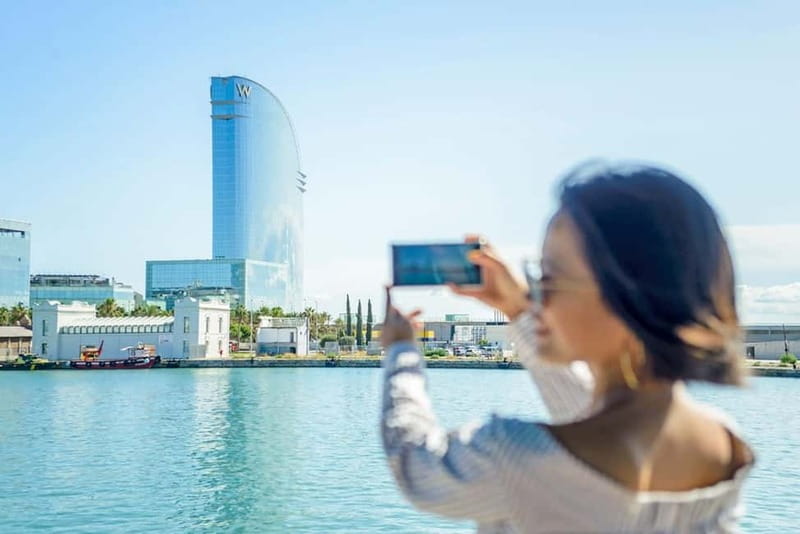 Barcelona: Helicopter Flight, Boat Ride, and Walking Tour - From Plaça Catalunya into the medieval center