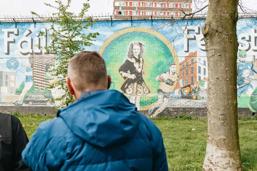 Belfast: The Troubles Walls & Bridges Guided Walking Tour - Divis Tower and the first political mural