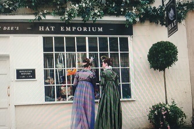 Bridgerton Walking Tour of Filming Locations & Storylines - Bath - Modiste, hat shop, tea shop, and market scenes