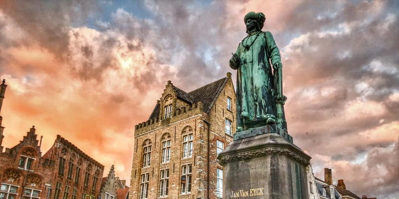 Bruges: Nightly Tales and Untold History Walking Tour - Kraanplein, the Frietmuseum, and food stories