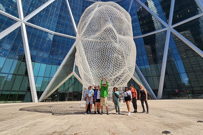 Calgary City Highlights 3 Hour Walking Tour | Gratuity-Based - Arts Commons and City Hall show two sides of Calgary