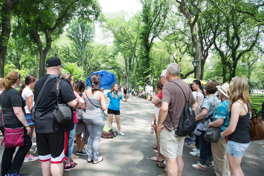 Central Park TV & Movie Sites Walking Tour - NYC - Bow Bridge and romantic Central Park on screen
