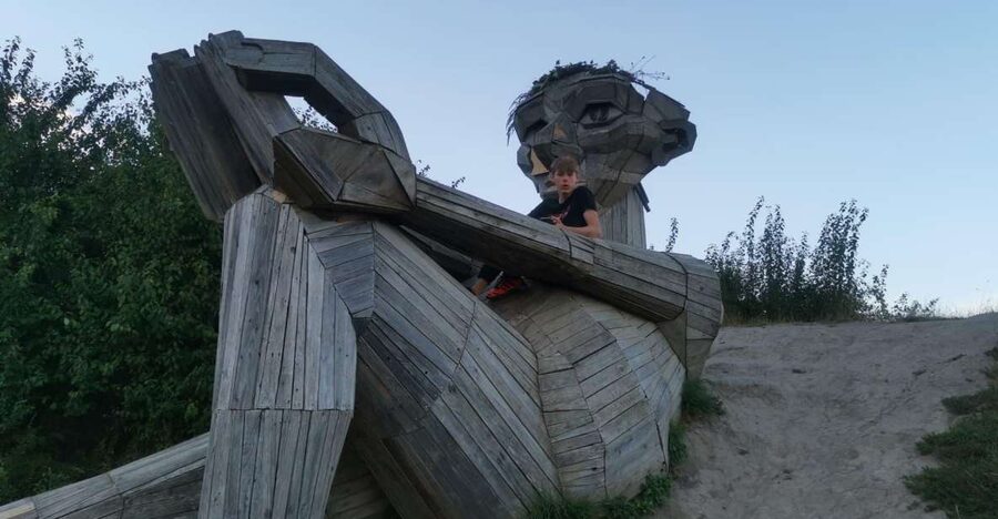 Copenhagen: The Six Forgotten Giants Hunt and Nature Walk - Teddy Friendly finishes the six-giant route