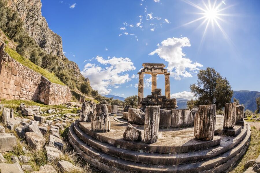 Delphi Guided Walking Tour and Admission Ticket - The ancient theater and the view below