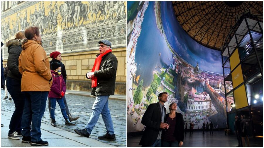 Dresden: Guided City Walk and Panometer Entrance Ticket - Key points at a glance