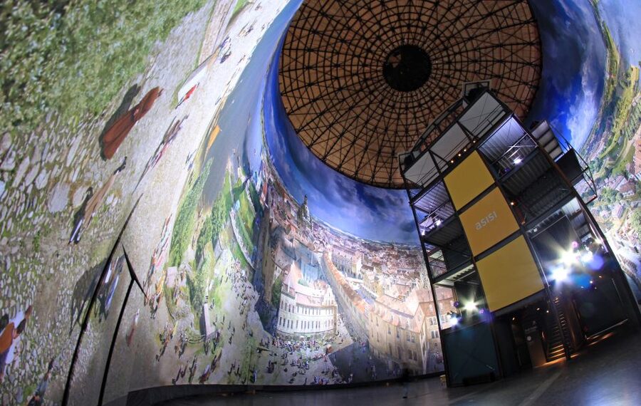 Dresden: Guided City Walk and Panometer Entrance Ticket - The Panometer: a former gasometer with a giant panorama