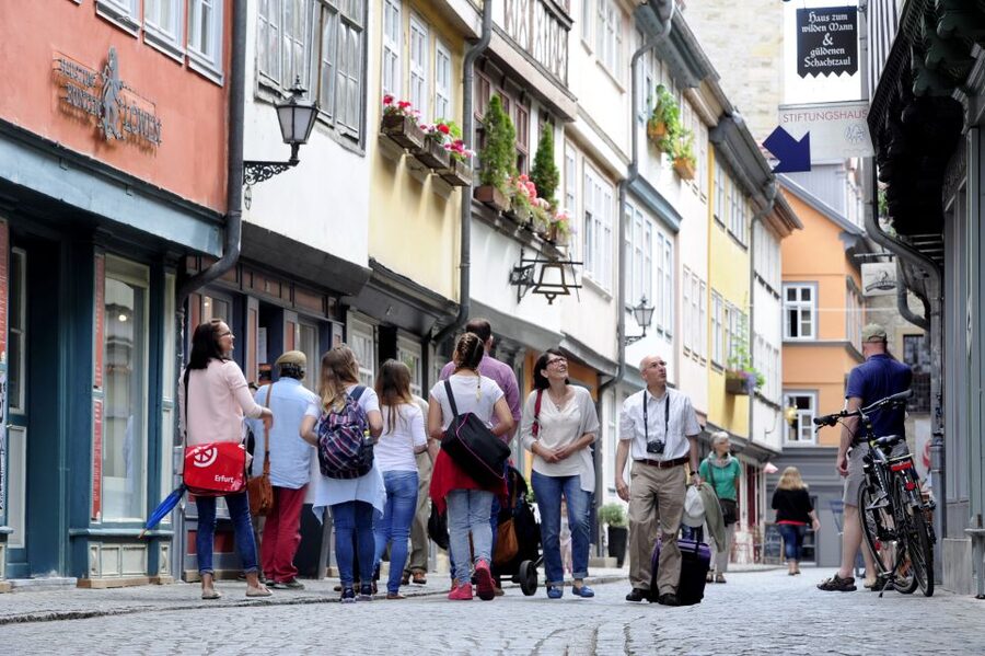 Erfurt: Old Town Guided Walking Tour - The Cathedral of St. Mary and the Gloriosa bell