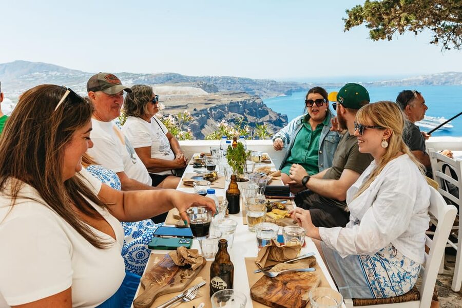 Fira: Guided Foodie Walking Tour with Tastings - Starting near Firostefani’s blue-domed church