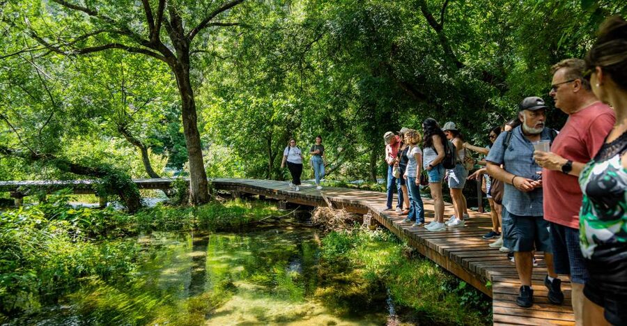 From Split: Krka Waterfalls Cruise & Trogir Walking Tour - Meeting at Split’s Riva and settling into the coach