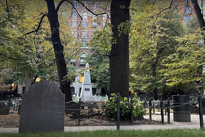 Haunted Boston’s Historic Streets Walking Guided Tour - Granary Burying Ground and three signers of the Declaration