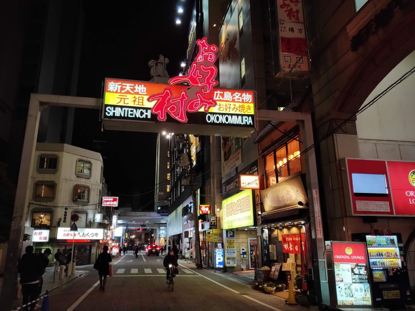 Hiroshima: Food and Culture Guided Walking Tour with Dinner - Nagarekawa Dori After Dark