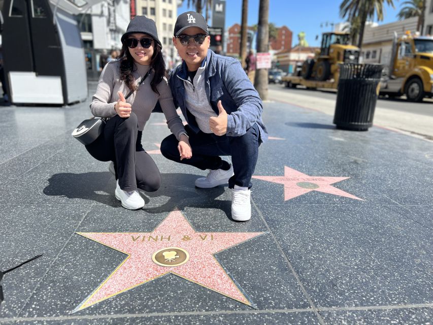 Hollywood: Make Your Own Star Walk of Fame Photo Experience - Building your name on the replica star
