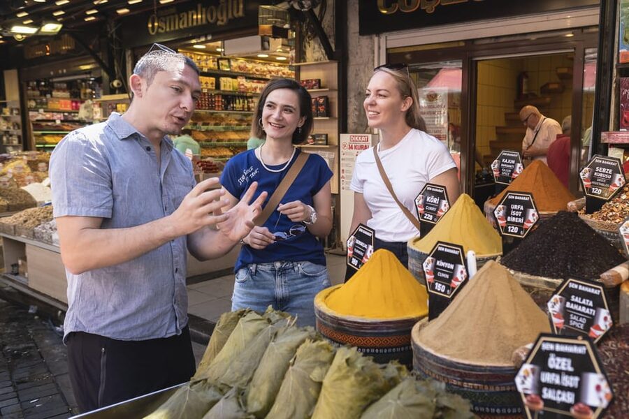 Istanbul: European and Asian Side Guided Foodie Walking Tour - Meeting near the Spice Bazaar