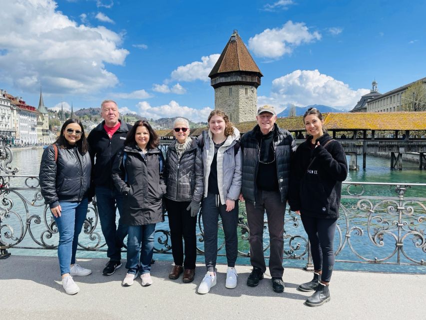 Lucerne CH Tour: Cheese, Chocolate, Chapel Bridge & Chateau - Chapel Bridge and the Water Tower