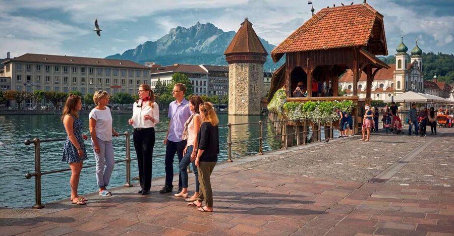 Lucerne: Guided Walking Tour with an Official Guide - Chapel Bridge and the water tower