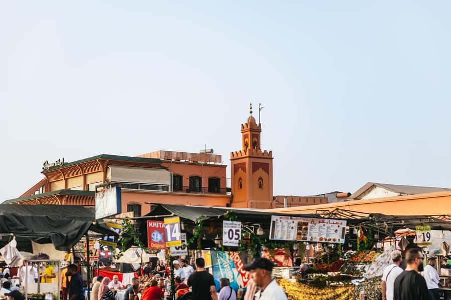 Marrakech: Authentic Moroccan Food Walking Tour & Dinner - The second route: stuffed msemen, sfenj, and open-air grilling