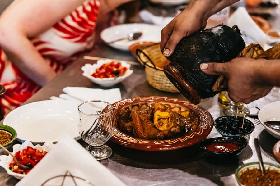 Marrakech: Authentic Moroccan Food Walking Tour & Dinner - The first route: Harira, pastries, snails, and tajine