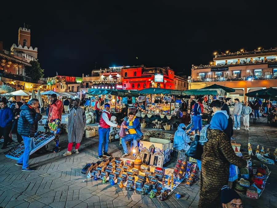 Marrakech: Souk by Night Medina Guided Walking Tour. - The rooftop tea stop