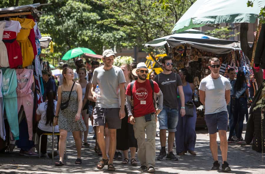 Medellin Historic Walking Tour - El Hueco: shopping, street food, and city energy