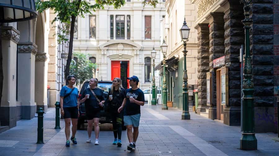 Melbourne: History and Donuts Walking Tour - Starting at Federation Square with Melbourne in view