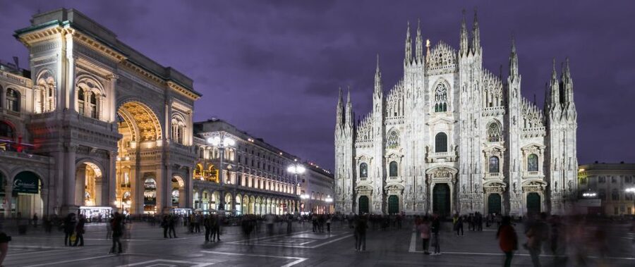 Milan by Night 2-Hour Walking Tour - Walking toward La Scala and the old city center