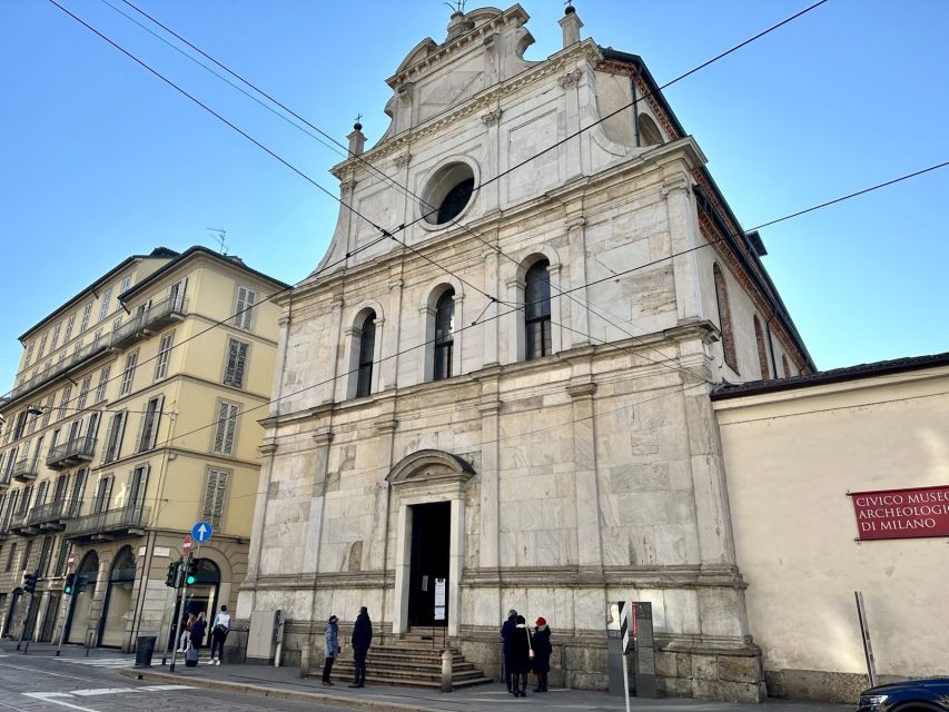 Milan: Guided Street Food Walking Tour with Food Tasting - Milanese food first: riso al salto, cheese, and cured meats