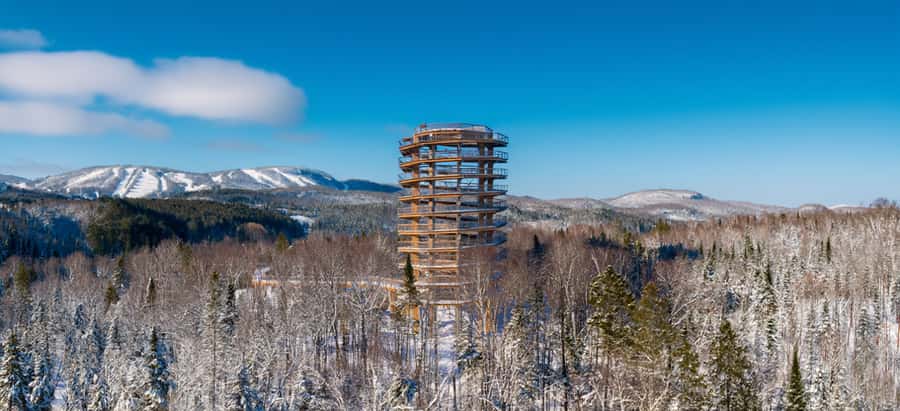 Mont-Tremblant: Treetop Observatory and Self-Guided Walk - Walking from the fish hatchery to the treetops