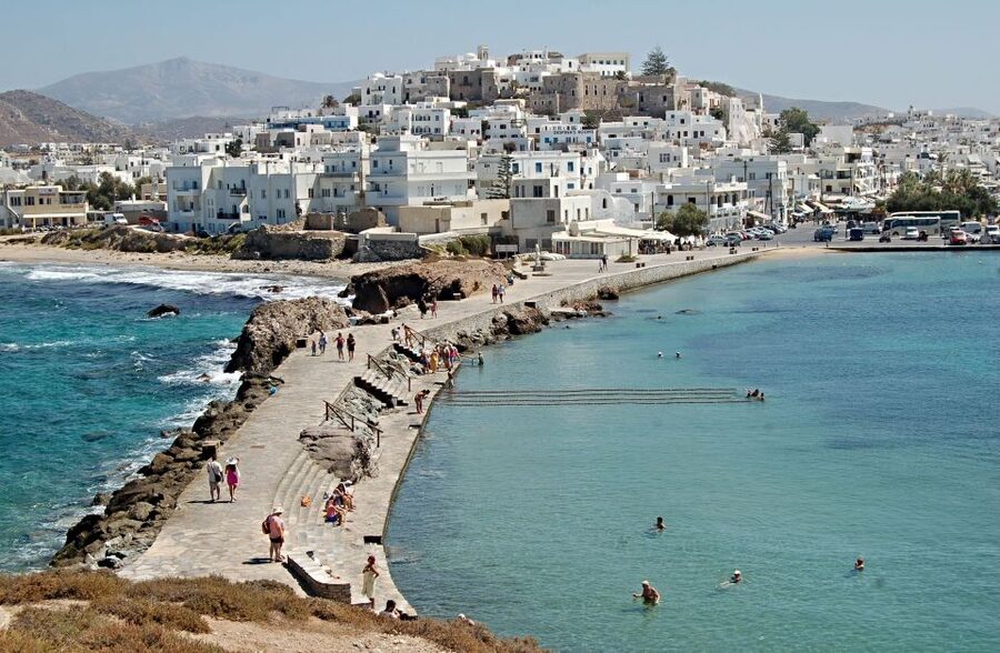 Naxos Castle Walking Tour and Sunset at the Portara - Finding the Old Market’s food and small shops