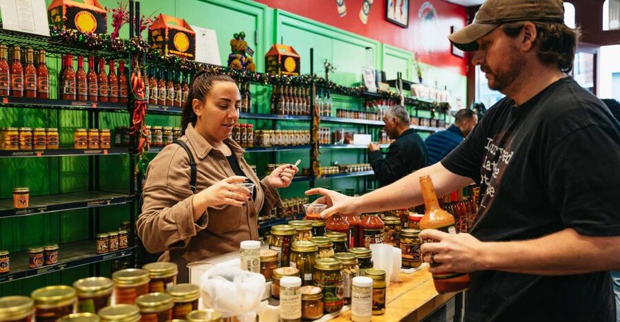 New Orleans: French Quarter Food History Walking Tour - A hot sauce stop with plenty of heat