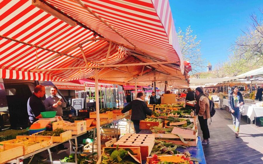 Nice Old Town and Castle Hill: Guided Cultural Walking Tour - Cours Saleya, flowers, and local food