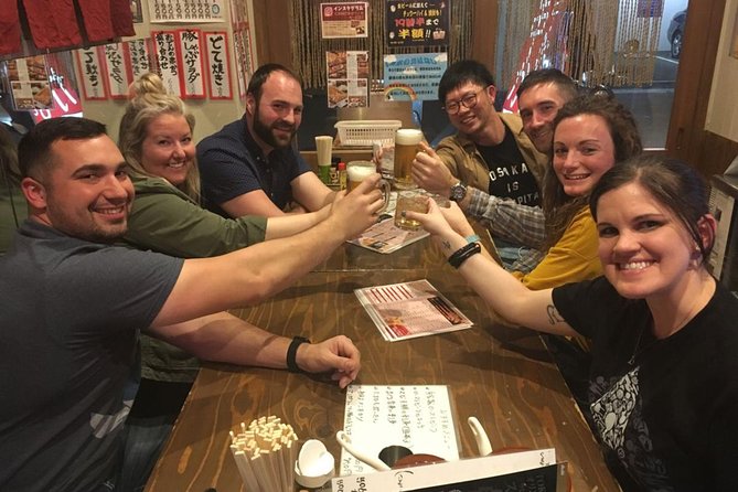 Osaka Bar Hopping Night Walking Tour in Namba (3 bars, 6 tastes) - Stop three: Hozenji Yokocho and Osaka drinking culture