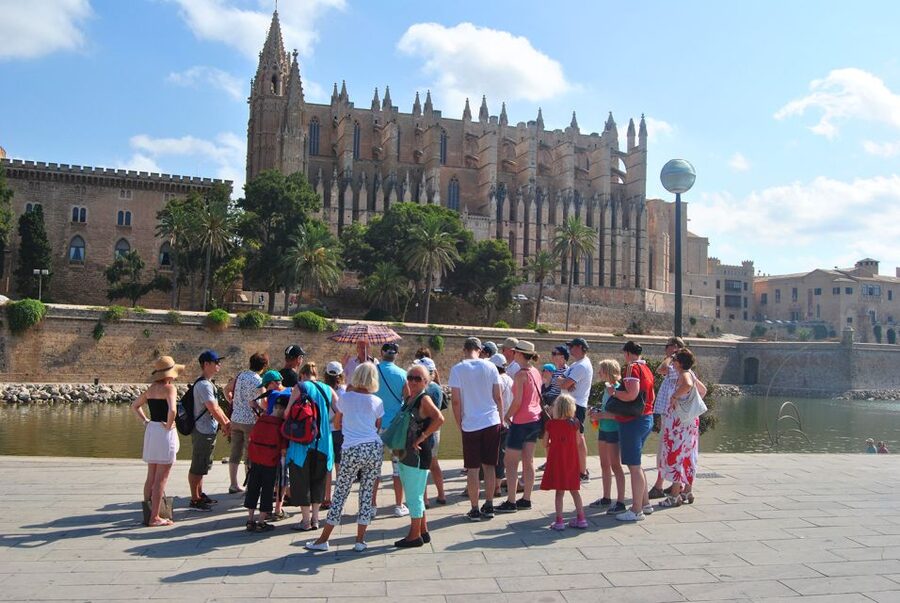 Palma de Mallorca: City Walking Tour with The Cathedral - Narrow streets, civic buildings, and Mallorcan patios