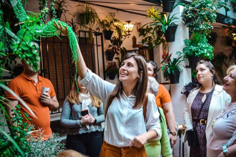 Patios of Cordoba Walking Tour - Flowers, mosaics, and the work behind the beauty