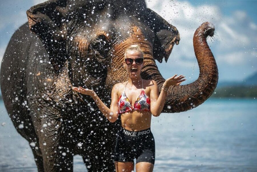 Phuket:Beach walk with elephants, rain & care. 2.5 hours - Guides, photos, and the human side