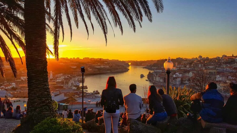 Porto: Sunset Walking Tour with Port Wine and Views - Jardim do Morro, Port tonic, and the sunset finish