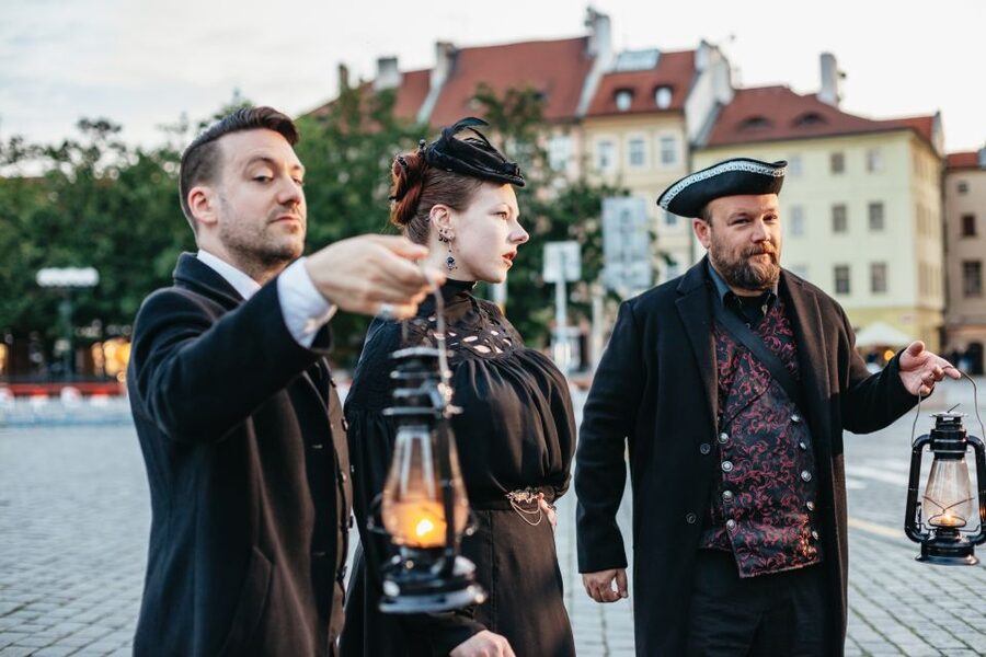 Prague: Ghosts and Legends Nighttime Guided Walking Tour - The Jewish Quarter and Old-New Synagogue