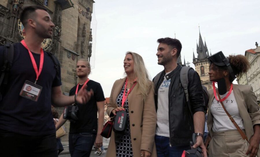 Prague: Immersive History Walking Tour and VR - Finishing by the Dancing House and Vltava River
