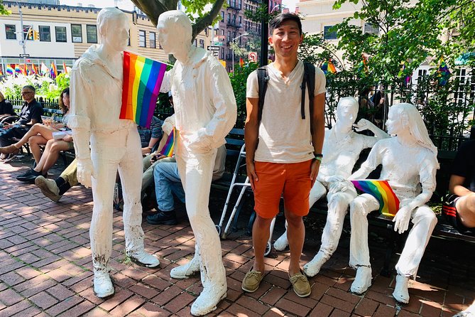 Pride Tours NYC's LGBTQ Historical Walking Tour - Axis Theatre Company and the first Pride March