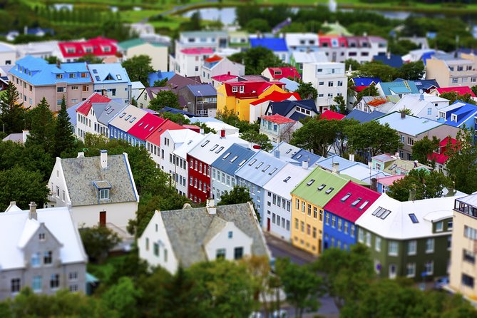 Reykjavik City Walking Tour - Old Harbour, Harpa, and the view toward Mount Esja