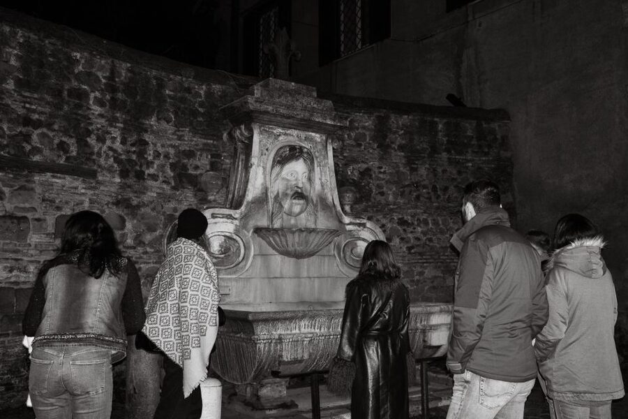 Rome: Paranormal Night Walking Tour & Secret Backstreets - The Fountain of the Mask and the city’s theatrical side