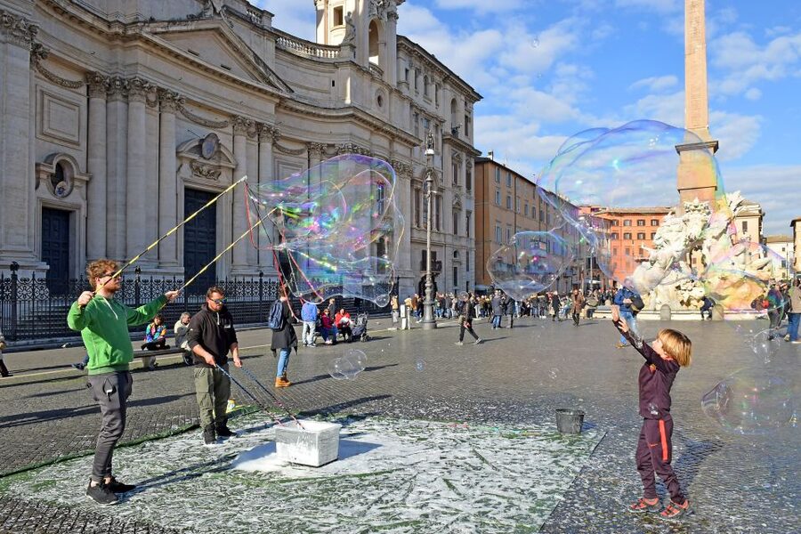 Rome Private Family Walking Tour with Games for Kids - Sant’Ignazio starts the walk with a surprise