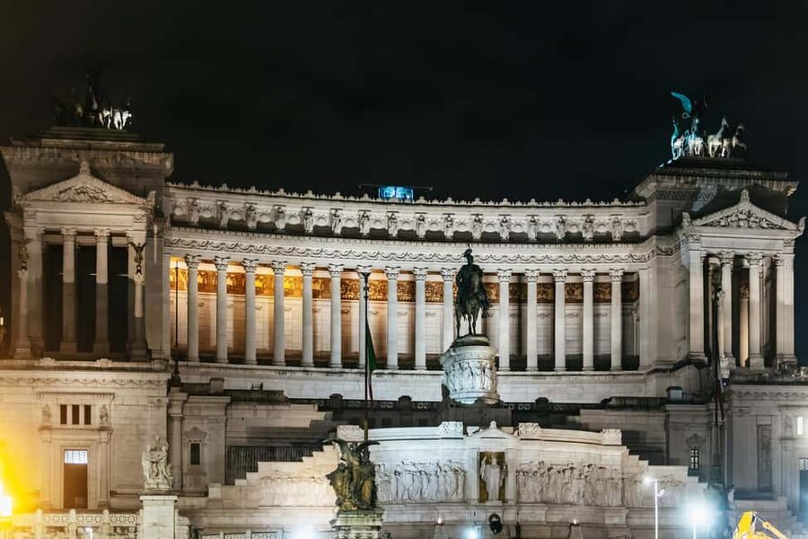 Rome: Small-Group City Highlights Moonlight Walking Tour - Trajan’s Column and the Imperial Forums