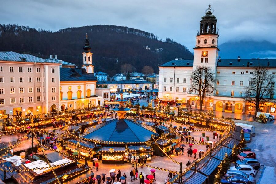 Salzburg: Old Town, Mozart, & Mirabell Gardens Walking Tour - Crossing the Salzach toward Mozart’s Old Town