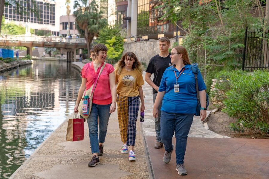 San Antonio: Historic Downtown Food and Culture Walking Tour - Walking the River Walk Toward the Menger Hotel