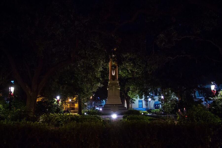 Savannah: Terrors, Ghosts, and Ghouls Walking Tour - Wright Square and the city’s darker ground