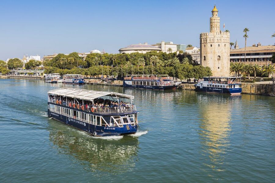 Seville: Panoramic Cruise, Hop-On-Hop-Off Bus & Walking Tour - Key points at a glance