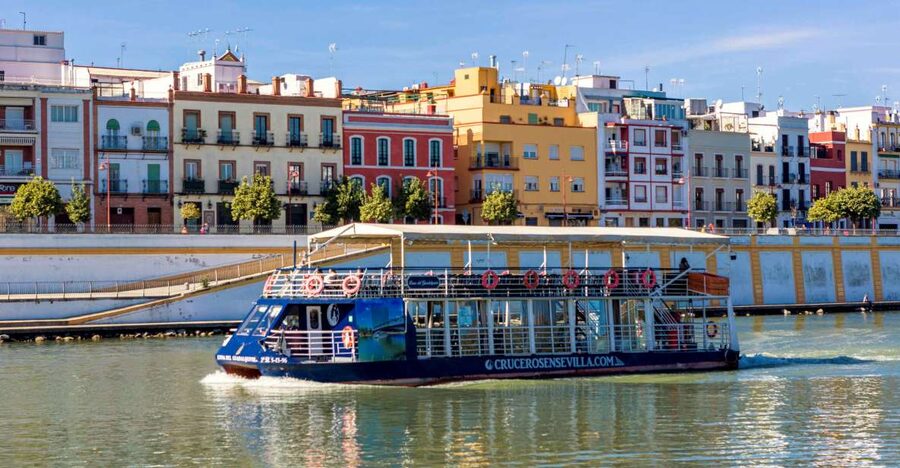 Seville: Panoramic Cruise, Hop-On-Hop-Off Bus & Walking Tour - The Guadalquivir cruise gives Seville a new angle